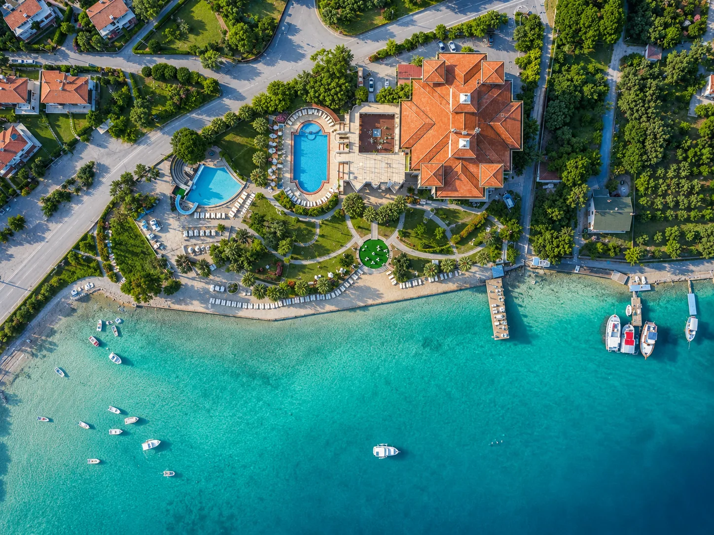 Muup Resort gece görünümü